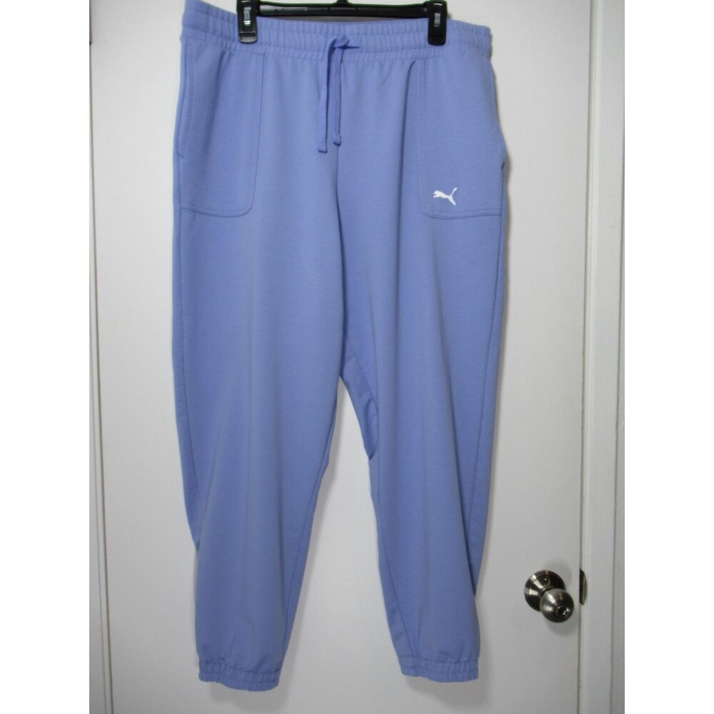PUMA Lavender Jogger Sweatpants featuring Logo Size XL